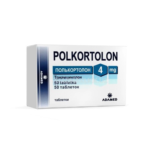 Полькортолон 4мг №50 таб.(триамцинолон) ГКС