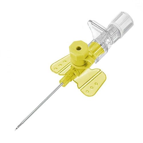 Катетер в/в 24G с крыльями и инъекционным портом (желтый)