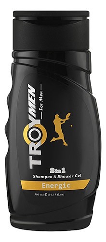 Шампунь и гель д/душа 2в1 TROY MEN Energic 300мл