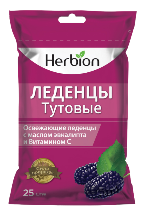Леденцы Herbion Тутовник №25