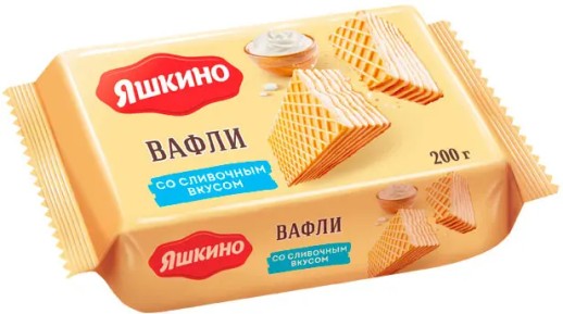 Вафли Яшкино Сливочные 200г