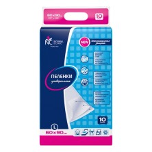 Пеленки впитывающие НОРМАЛ Клиник 60х 90см №10 (L-Large)