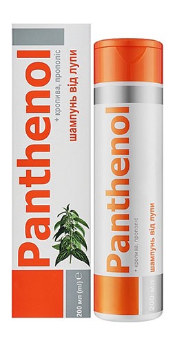 Шампунь Panthenol Крапива и Прополис 200мл (от перхоти)
