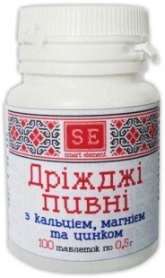 Пивные дрожжи Кальций+Магний+Цинк №100 таб.
