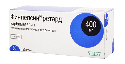Финлепсин Ретард 400мг №50 таб. (Карбамазепин) противоэпилептическое ср-во