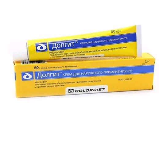 Долгит крем 5% 50 г (Ибупрофен)