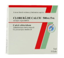 Кальция хлорид 10% 5мл №5 р-р для в/в введения