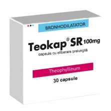 Теокап SR 100мг №30 капс. пролонгированного действия (Теофиллин)