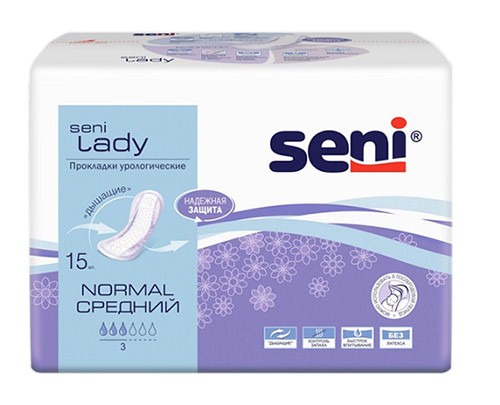 Прокладки Seni Lady Normal урологические 3 кап. №15