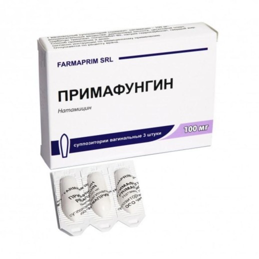 Примафунгин 100мг №3 супп.ваг.(натамицин)
