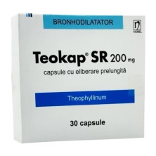 Теокап SR 200мг №30 капс. пролонгированного действия (Теофиллин)