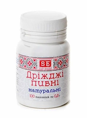 Пивные дрожжи Натуральные 0,5г №100 таб