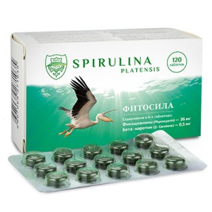 Спирулина 0,35г №120 таб.(микроводоросль Spirulina Platensis) повышает иммунитет