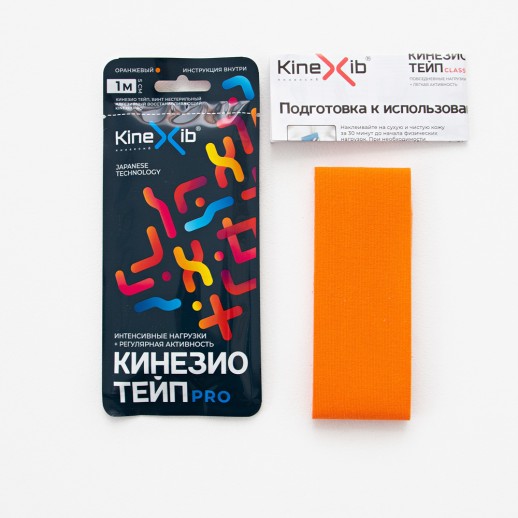 Бинт адгезивный (Кинезио-Тейп) 1м х 5см восстанавливающий нестерильный (оранж)