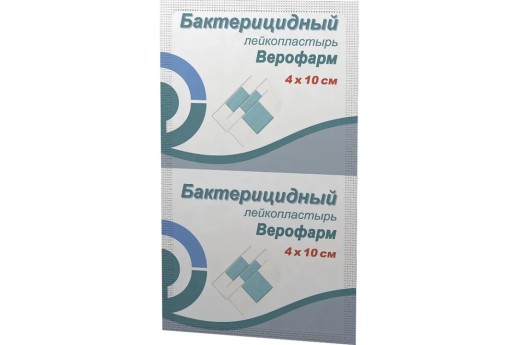 Лейкопластырь Верофарм бактерицидный 4 х 10см