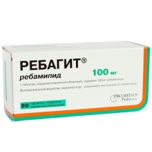 Ребагит 100мг №90таб п/о ( ребамипид)