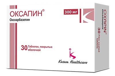 Оксапин 300мг №30 таб.п/п/о (Окскарбамазепин)