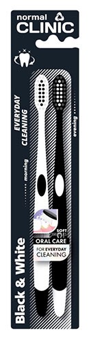 Зубная щетка Нормал Клиник Black & White Everyday cleaning 2шт