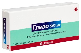 Глево 500мг №5 таб п/о (Левофлоксацин)