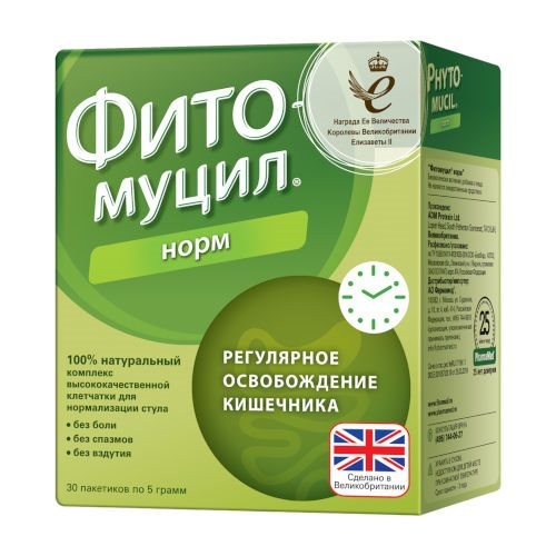 Фитомуцил норм порошок для приема внутрь 5г №30