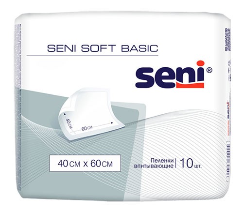 Пеленки Сени 40 х 60см BASIC №10