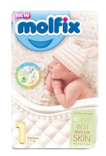 Подгузники Молфикс Comfort Newborn 1 №62 (2-5 кг) Эконом