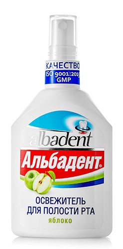 Освежитель полости рта Альбадент с ароматом Яблока 35мл