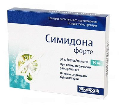 Симидона форте 13мг №30 таб. (при климактерических расстройствах)