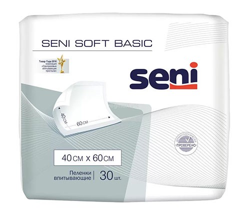 Пеленки Сени 40 х 60см BASIC №30