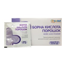 Борная кислота порошок 10г №25 саше  порош.