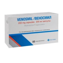Веносмил 200мг №60 капс.(гидросмин)