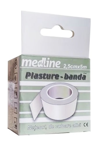 Лейкопластырь Medline 2.5см х 5м полиэтиленовый бесцветный