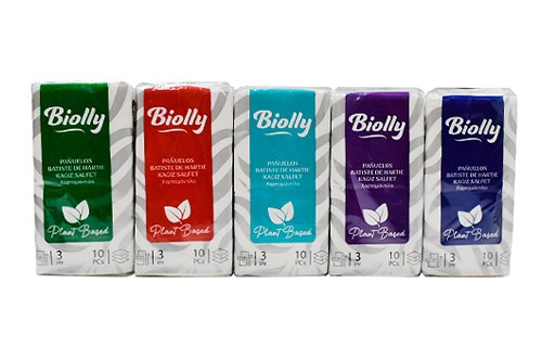 Платочки универсальные Biolly 3-сл. №10