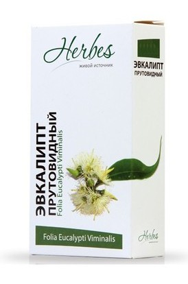 Эвкалипта прутовидного листья №20 фильтр-пакетов, сырье растительное