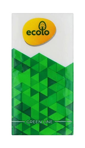 Платочки Ecolo №9 бумажные носовые