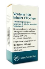 Вентолин ингал. CFC-Free 100мкг/доза 200 доз (Сальбутамол)