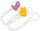 Прищепка-держатель для соски-пустышки Курносики с цепочкой арт.19554