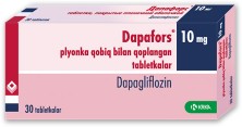 Дапафорс 10мг №30 таб.п/п/о (Дапаглифлозин)