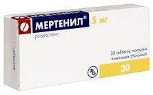 Мертенил 5мг №30 таб.(Розувастатин) снижает уровень холестерина