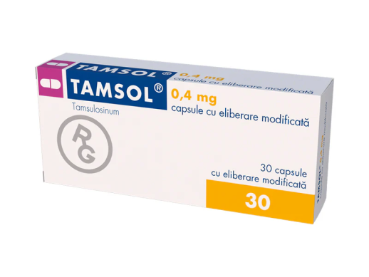 Тамсол 0,4мг №30 капс.с модифицированным высвобождением (Тамсулозин)