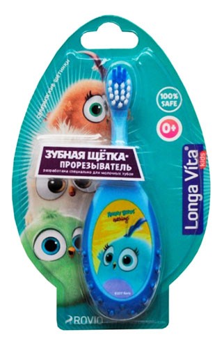 Зубная щетка Прорезыватель Angry Birds 0+ (Арт.Т-1055)