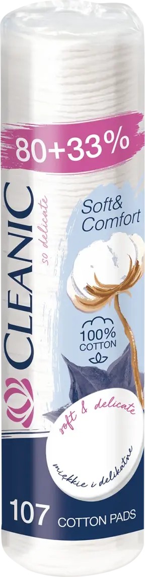 Подушечки ватные CLEANIC №80+33%