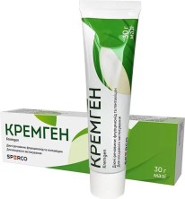 Кремген мазь 30г (Флуоцинонид 0,5мг + Гентамицин 1мг)
