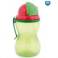 CANPOL - Поильник спортивный с силиконовой трубочкой 370мл (Зеленый)