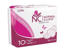 Прокладки НОРМАЛ Клиник Ultra LIGHT 3к №10 Silk&Dry