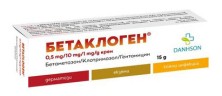 Бетаклоген 15г крем (Бетаметазон+Клотримазол+Гентамицин)