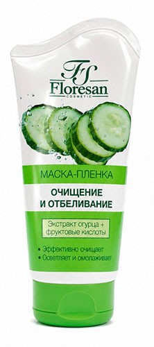 Маска-пленка Очищение и отбеливание с эк-м огурца и фруктовыми кислотами 150мл Ф-554