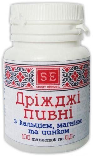 Пивные дрожжи Кальций+Магний+Цинк №100 таб.