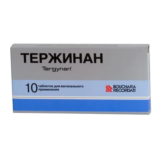 Тержинан Флора №10 таб.ваг.(тернидазол,неомицин,нистатин,преднизолон)