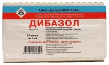 Дибазол 1% 1мл №10 р-р для в/м и в/в введения (Бендазол)